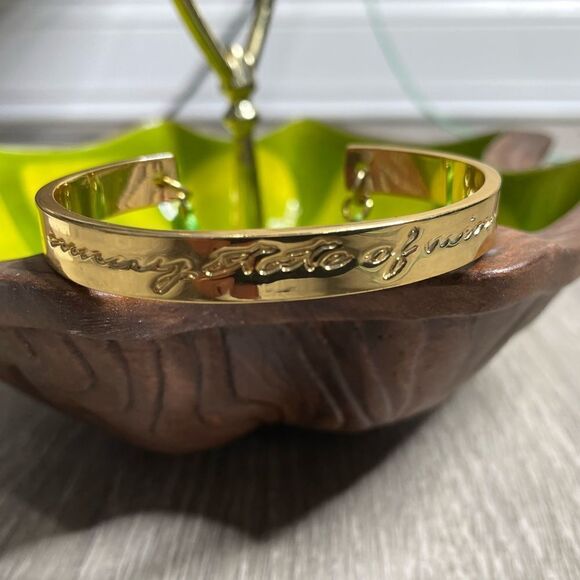 Lilly Pulitzer Sunny State of Mind Gold Tassel Cuff Bracelet - Picture 2 of 6